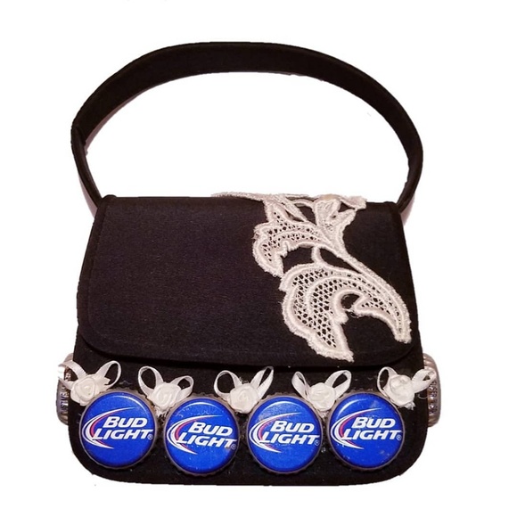 Enviroclectic Designs Handbags - Dilly Dilly! ♻️ Bud Light Bottle Cap Demi Purse